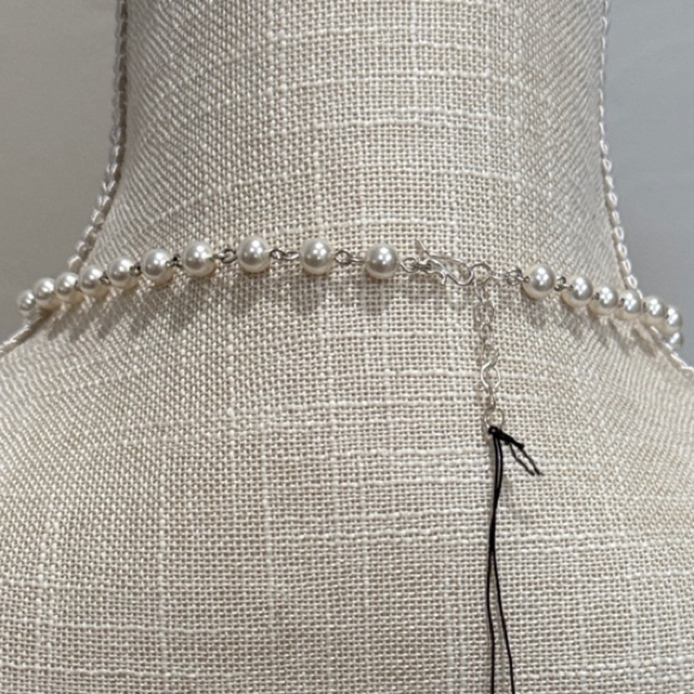VSA PEARL BEADED WRAP NECKLACE 6MM PEARLS CREAM - NWT - Picture 10 of 11